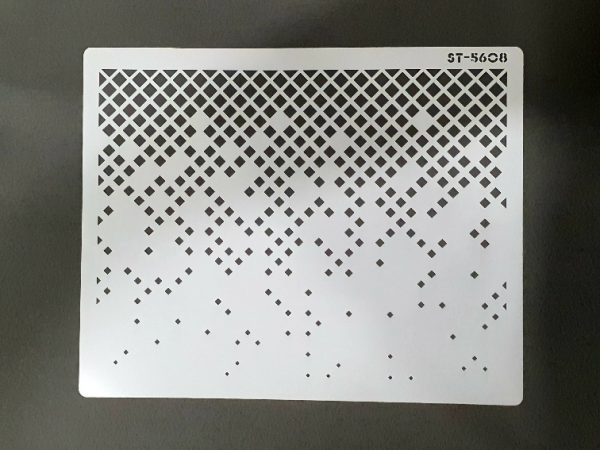 Stencil chuva losangos